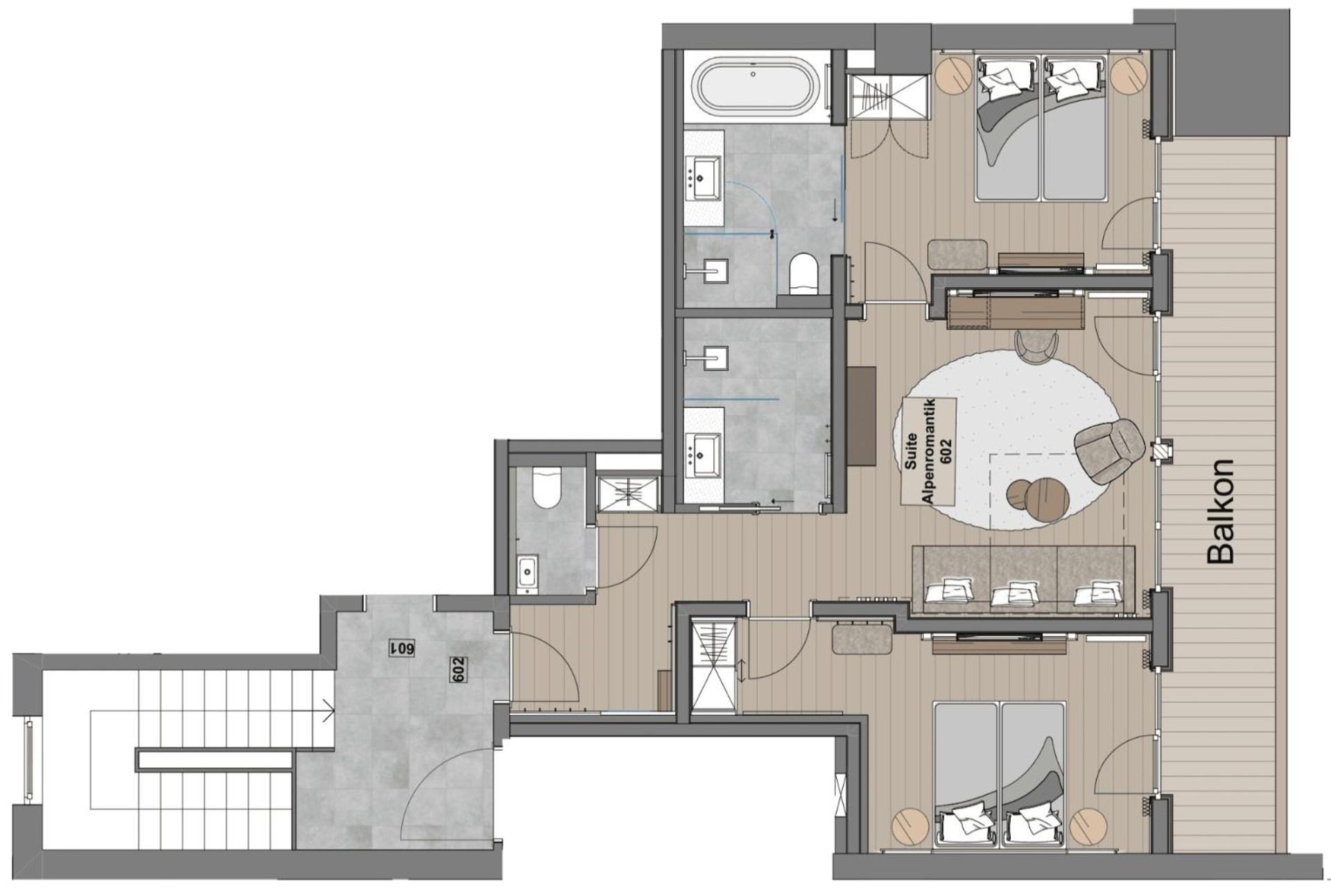Suite met Uitzicht op de Bergen